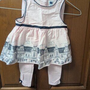 Toddler Girl Blouse matching Legging, size 2T